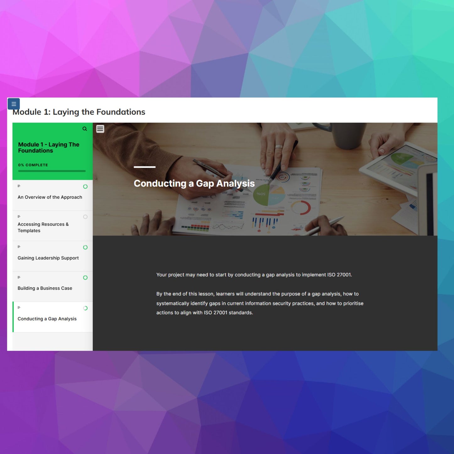 Do-It-Yourself Info Sec (ISO 27001): Full Training & Toolkit